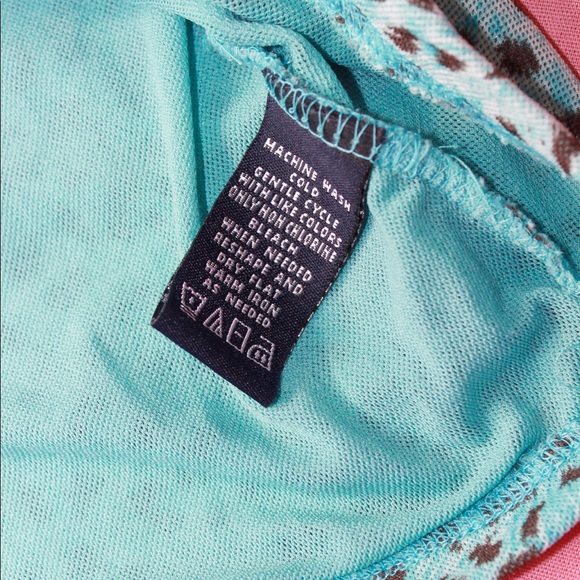 y2k Turquoise Cheetah Print V-Neck Sleeveless Top - Picture 8 of 9